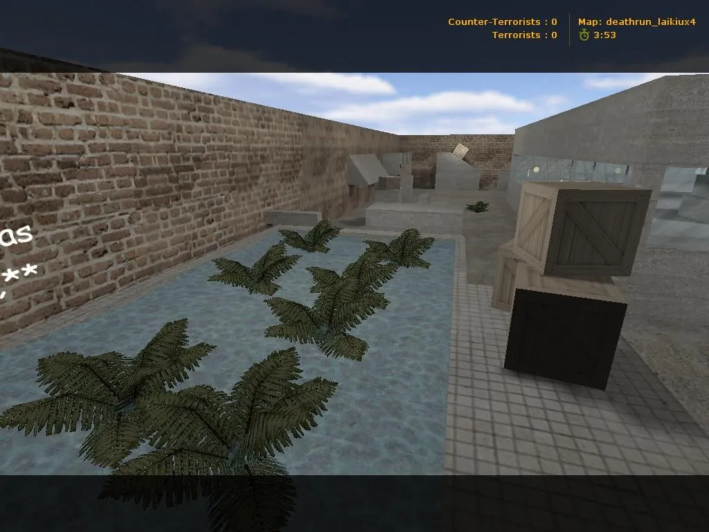 Скачать deathrun_laikiux4 для CS 1.6: тактика за CT и T, точки, .nav, оптимизация wpoly/epoly - Скриншот