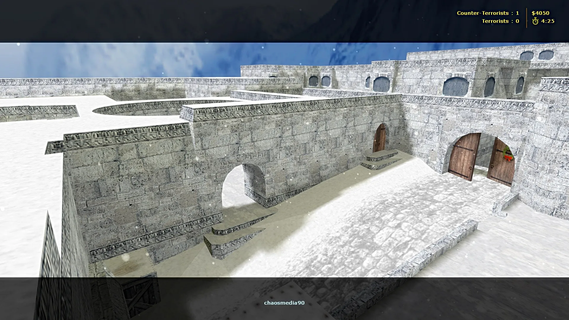 Скачать de_dustlong_winter для CS 1.6: тактика сторон, точки, .nav и оптимизация wpoly/epoly - Скриншот