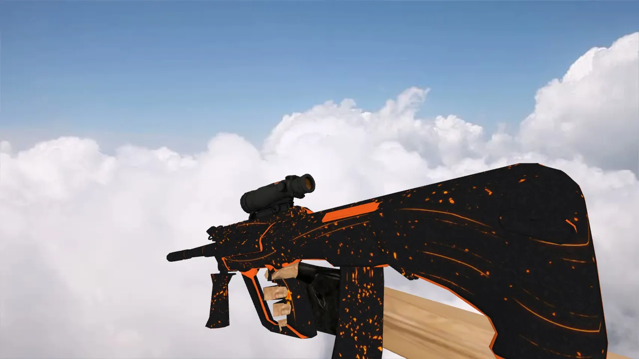 Скачать Модель AUG Lavale для CS 1.6 - Оружие с уникальным дизайном - Скриншот