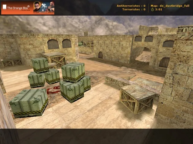Скачать de_dustbridge_full для CS 1.6: тактики за Т и КТ, точки, .nav, оптимизация wpoly/epoly - Скриншот