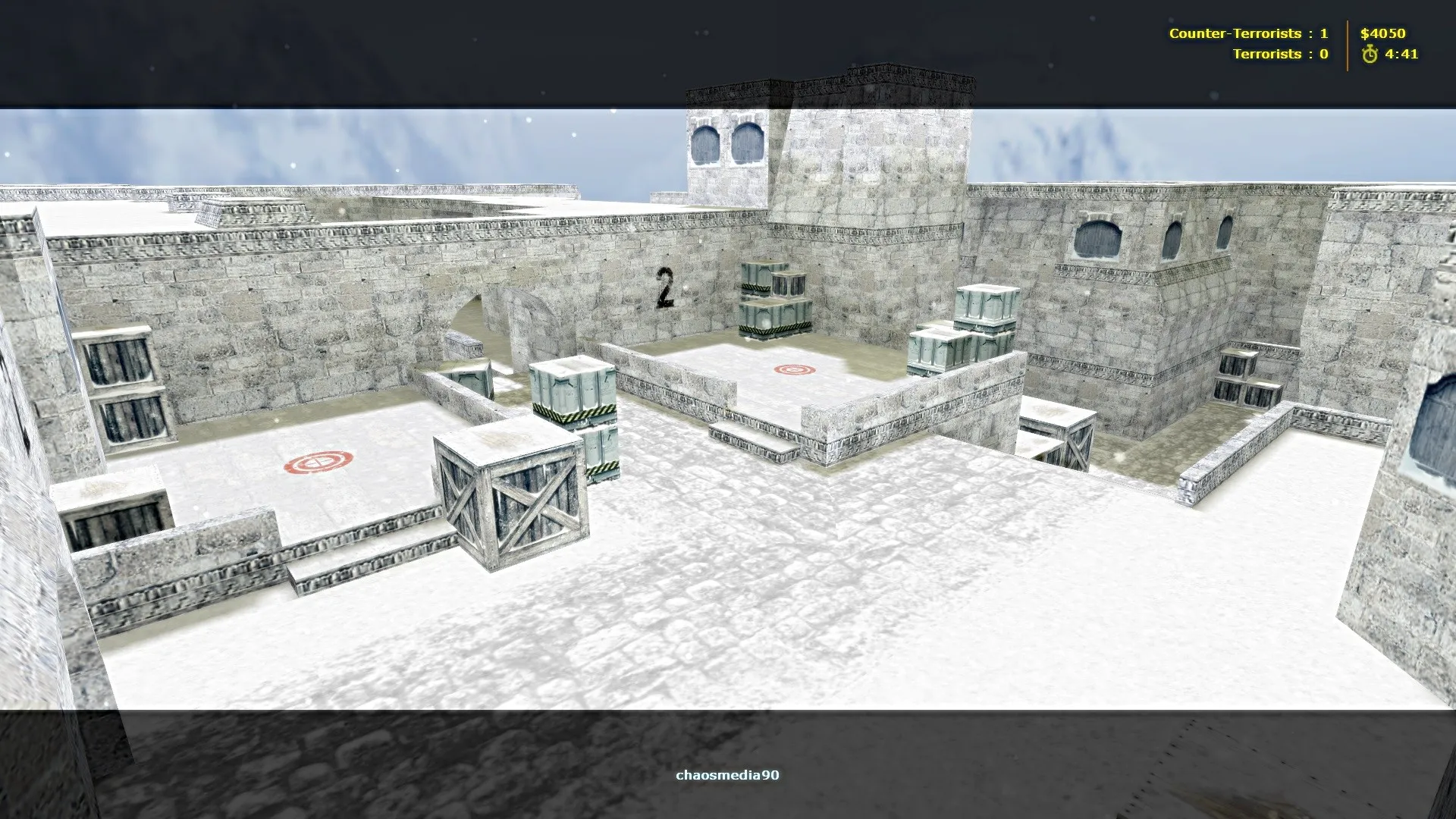 Скачать de_dustlong_winter для CS 1.6: тактика сторон, точки, .nav и оптимизация wpoly/epoly - Скриншот