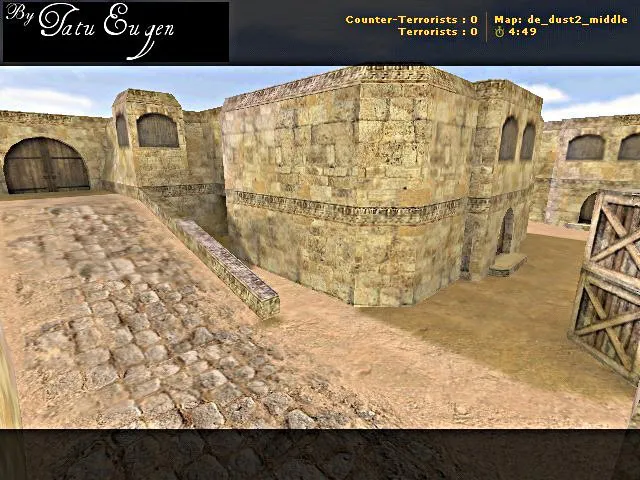Скачать de_dust2_middle для CS 1.6: тактика мидла, баланс сторон, .nav и оптимизация карты - Скриншот