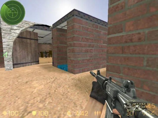 Карта de_wall для CS 1.6: Тактика и особенности — скриншот 7