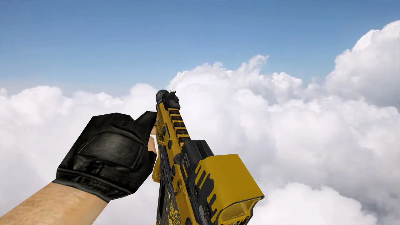 Скачать Модель UMP-45 «SF2 Kriss Sv Bee» для CS 1.6: Погрузись в детали - Скриншот