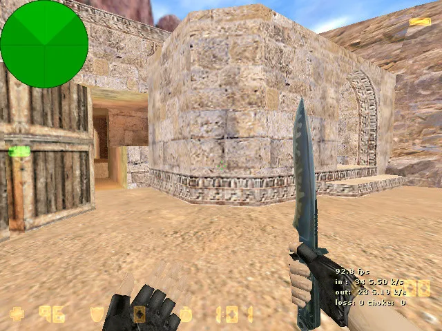 Скачать de_dust2_big для CS 1.6: карта, точки, боты .nav, оптимизация и баланс сторон - Скриншот