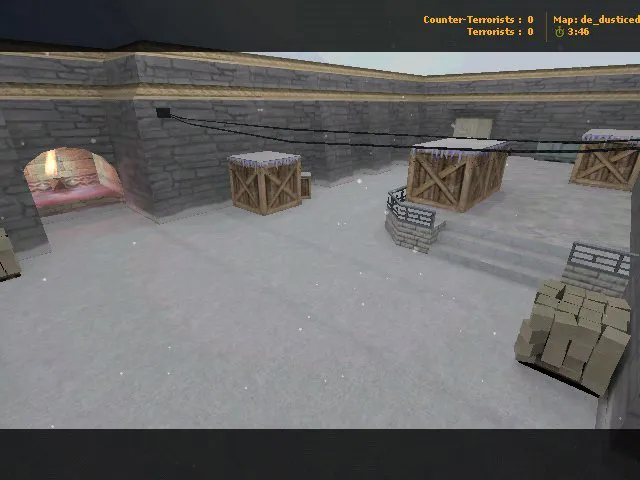 Скачать Карта de_dusticed для CS 1.6: тактика за Т и КТ, точки, .nav для ботов и оптимизация - Скриншот