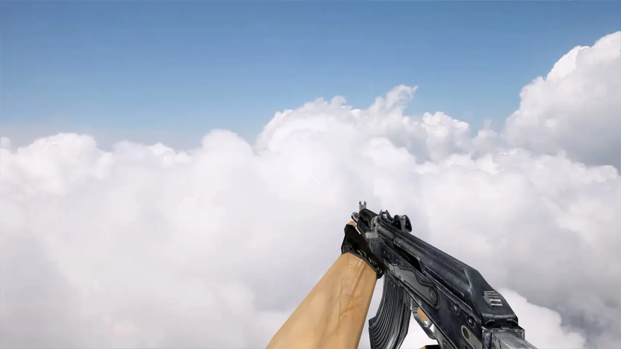 Скачать Модель AK-47 Stalker (v_ p_ w_) для CS 1.6: звуки, анимация осмотра, текстуры - Скриншот