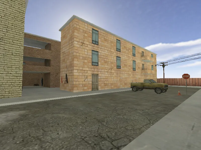Скачать Карта de_oldstreet для CS 1.6 - Тактические возможности и особенности - Скриншот