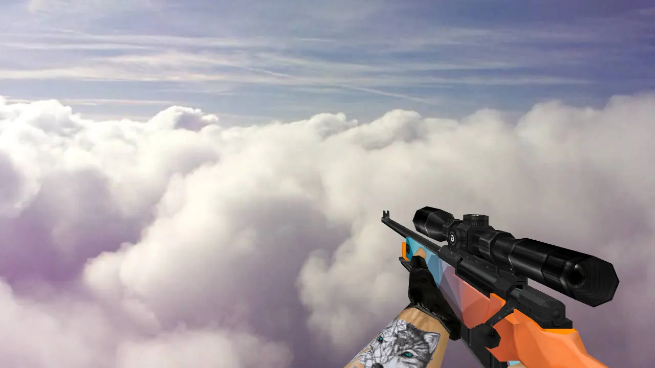 Скачать Модель «Default AWP Colorway» для CS 1.6 — Качественные текстуры и анимация - Скриншот