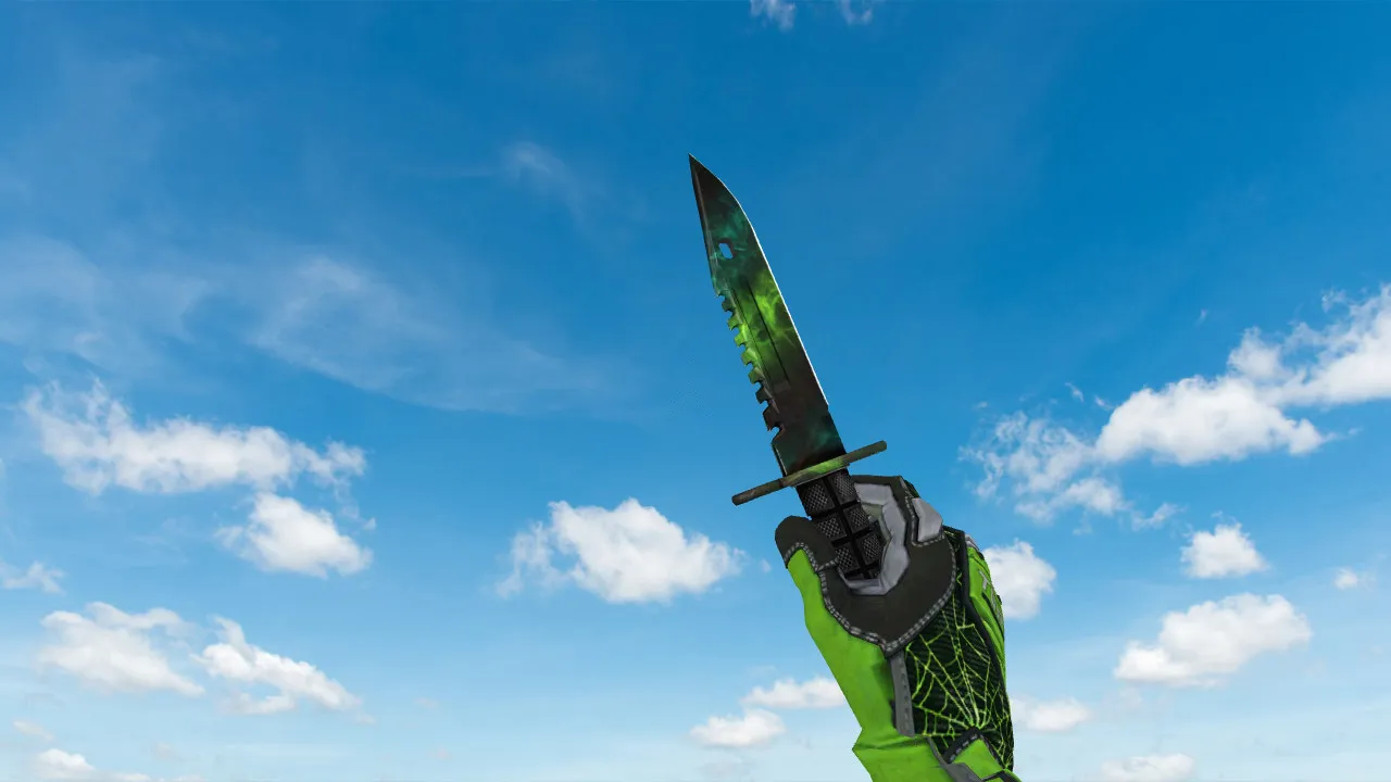 Скачать Модель ножа v_ / p_ / w_ M9 Bayonet Gamma Doppler Phase 4 для CS 1.6: звуки, анимация осмотра, текстуры - Скриншот