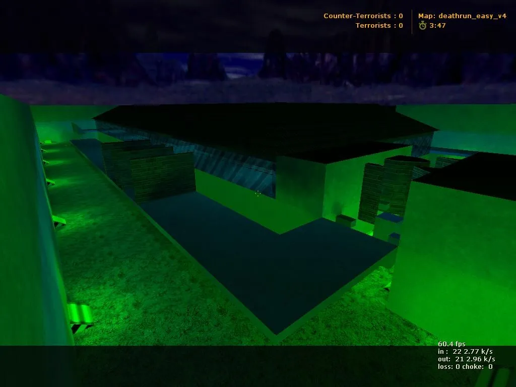Скачать deathrun_easy_v4 для CS 1.6: точки, боты по .nav, оптимизация карты и запуск без подмен - Скриншот