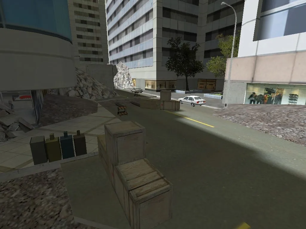 Скачать Карта de_skybuilding для CS 1.6: Тактика и Особенности - Скриншот