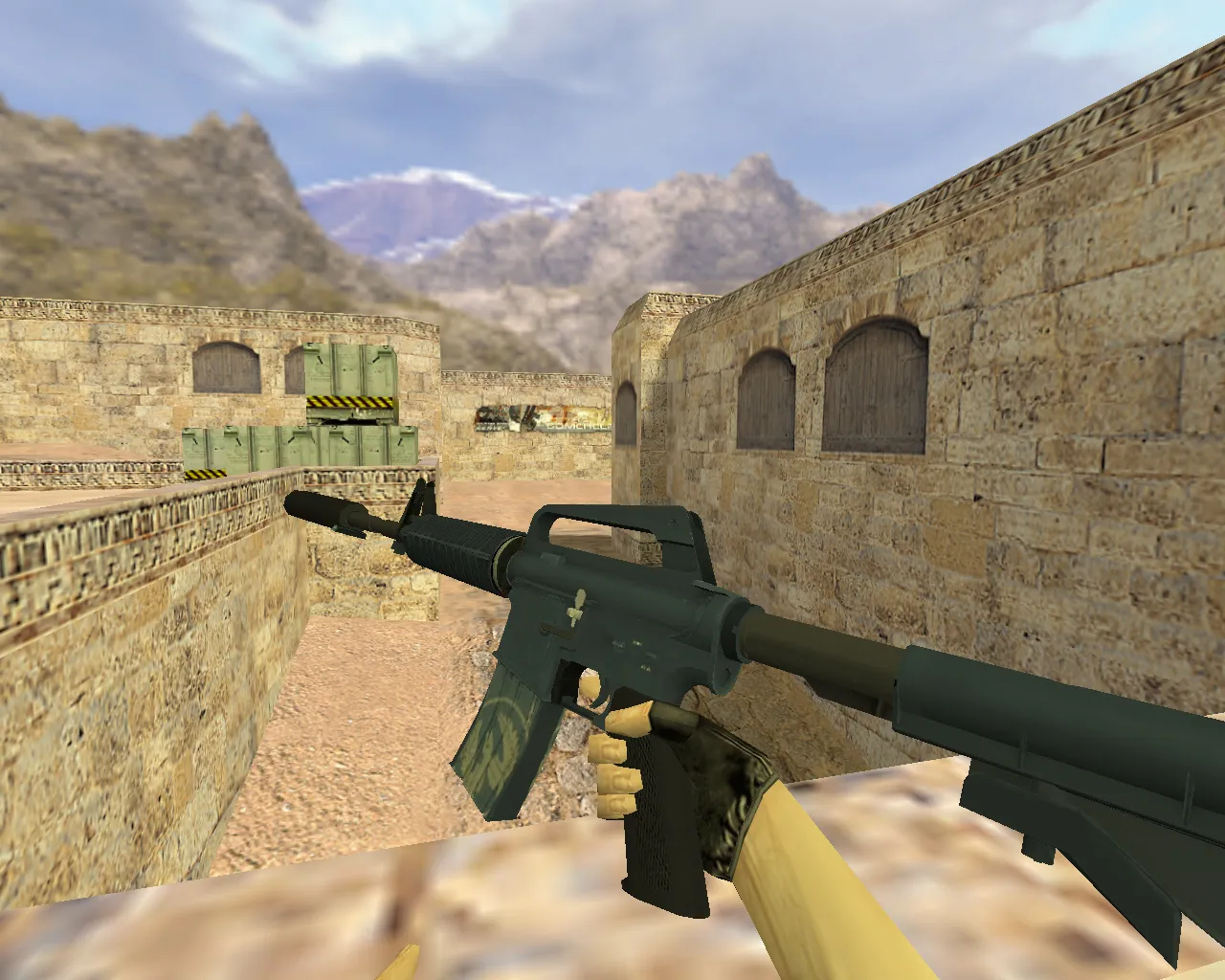 Скачать Модель «М4А1 Страж» v_ m4a1 p_ w_ для CS 1.6: анимация осмотра, звуки, текстуры - Скриншот