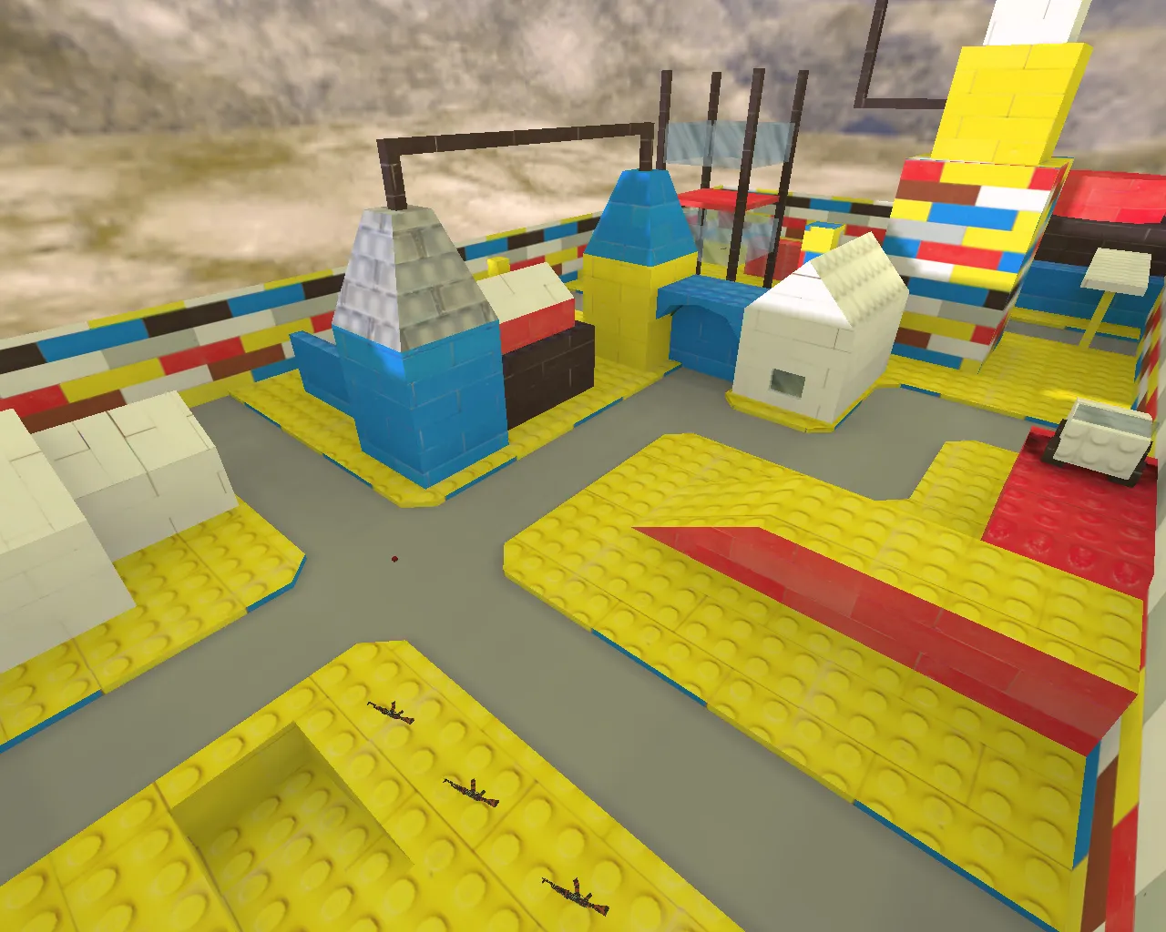 Скачать aim_legocity для CS 1.6: AIM карта, точки спавна, раунды на прицел и прогон флик-стрелков - Скриншот