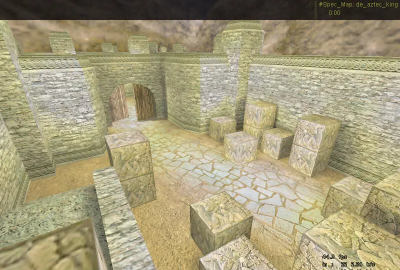 Скачать de_aztec4 для CS 1.6: тактики за Т и КТ, точки контроля, оптимизация и .nav для ботов - Скриншот