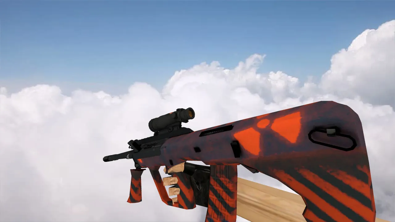 Скачать Модель «AUG Радиационная опасность» для CS 1.6 | Оружие - Скриншот