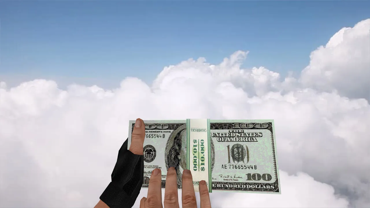 Скачать Модель «Dollar Stack Bomb» для CS 1.6: v_ и p_ модели, звуки, анимация осмотра, текстуры и настройка - Скриншот