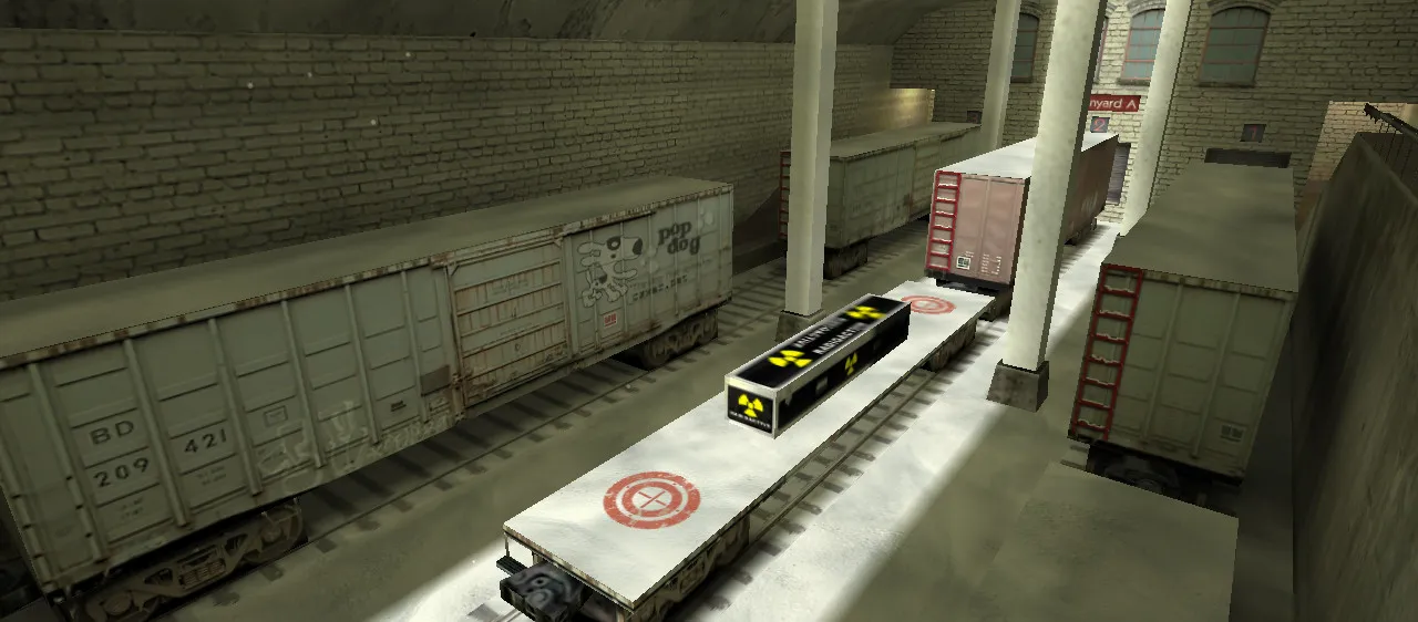 Скачать Карта de_train_winter для CS 1.6 - Зимняя версия классической карты - Скриншот