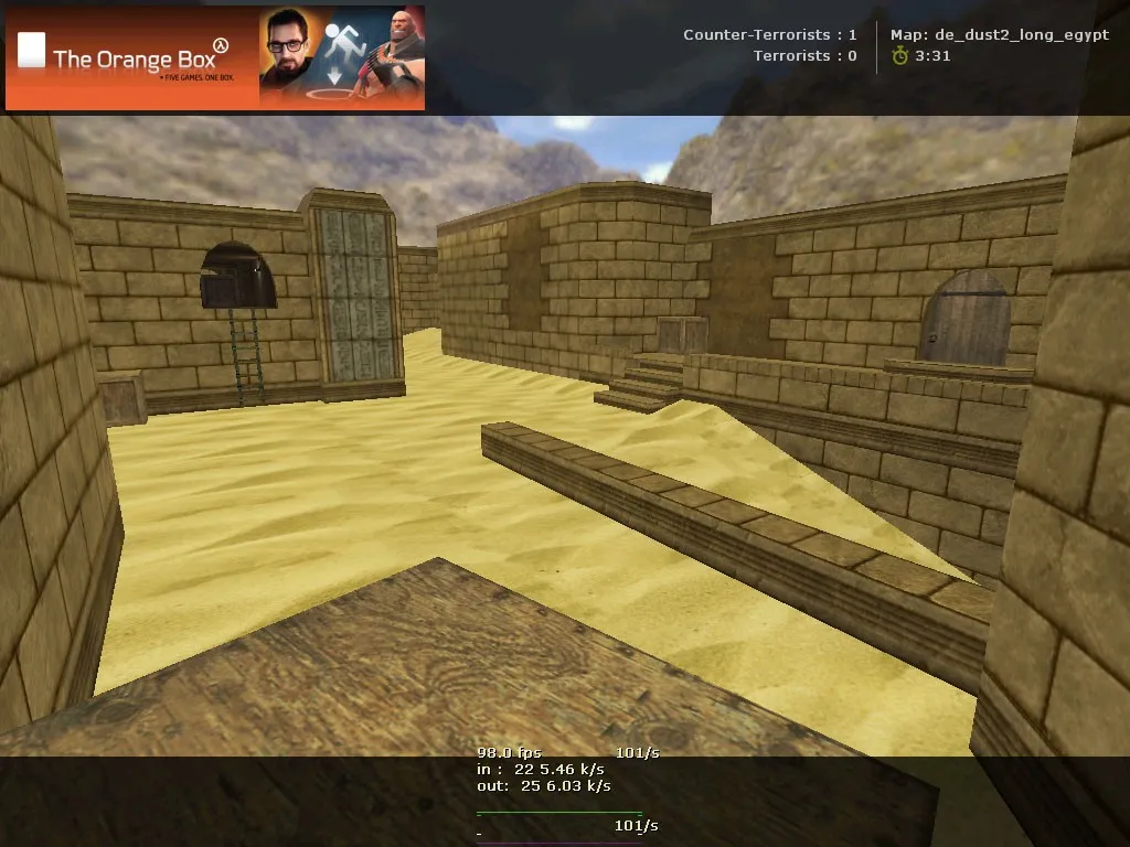 Скачать Карта de_dust2_long_egypt для CS 1.6: точки, маршруты, .nav, оптимизация wpoly/epoly - Скриншот