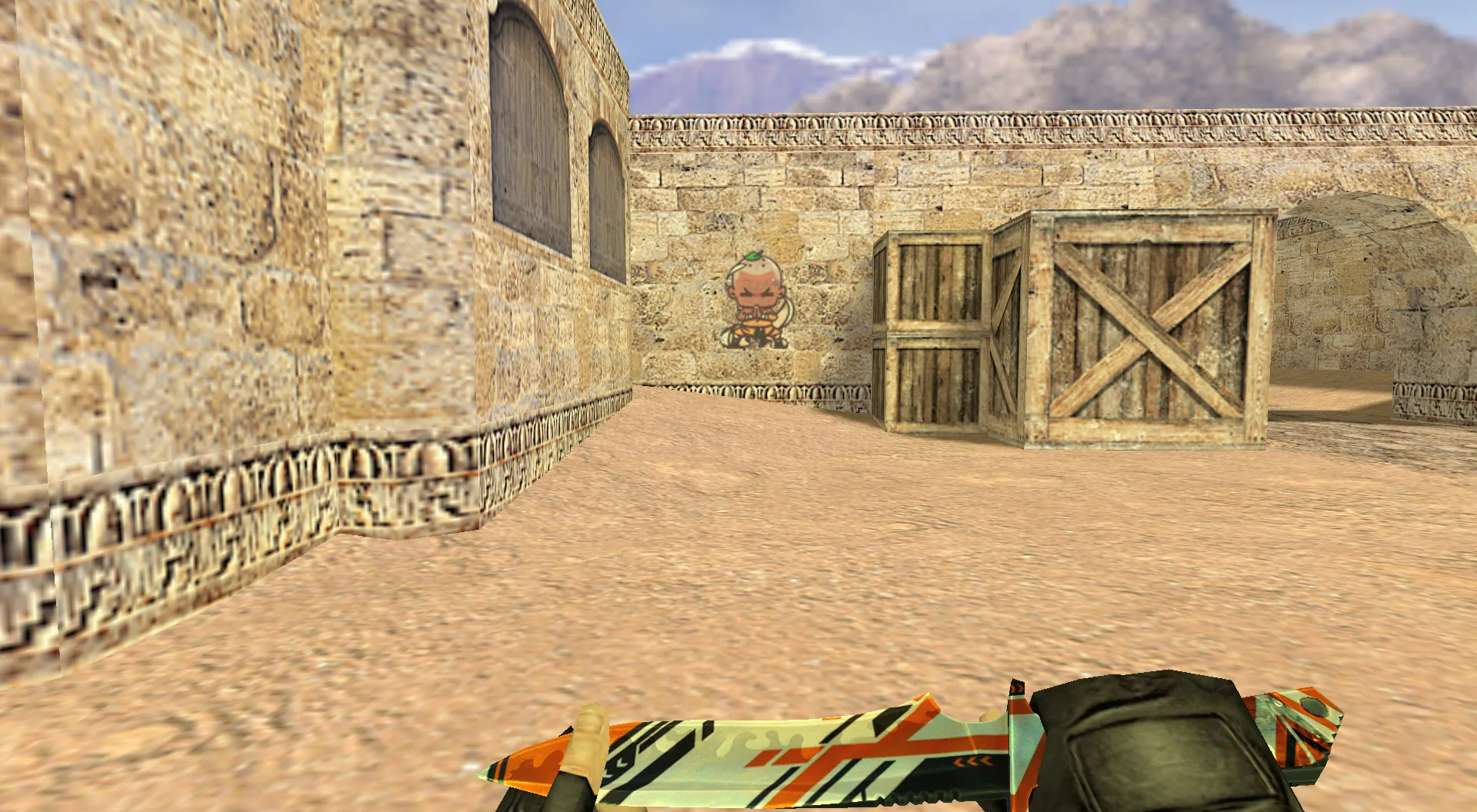 Скачать Граффити «Шаолинь» для CS 1.6 - Уникальный стиль из CS:GO - Скриншот