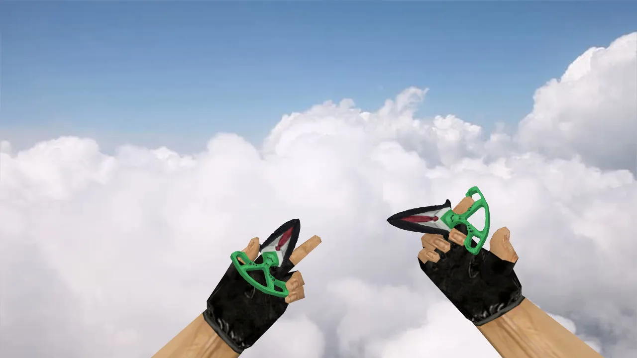 Скачать Shadow Daggers Alien Costume v_knife — ножи для CS 1.6: звуки, анимация осмотра, текстуры и четкая модель - Скриншот