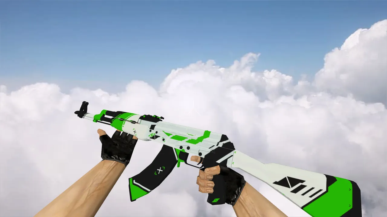 Скачать Модель 'AK-47 Green Asiimov' для CS 1.6 - Новая Эстетика - Скриншот