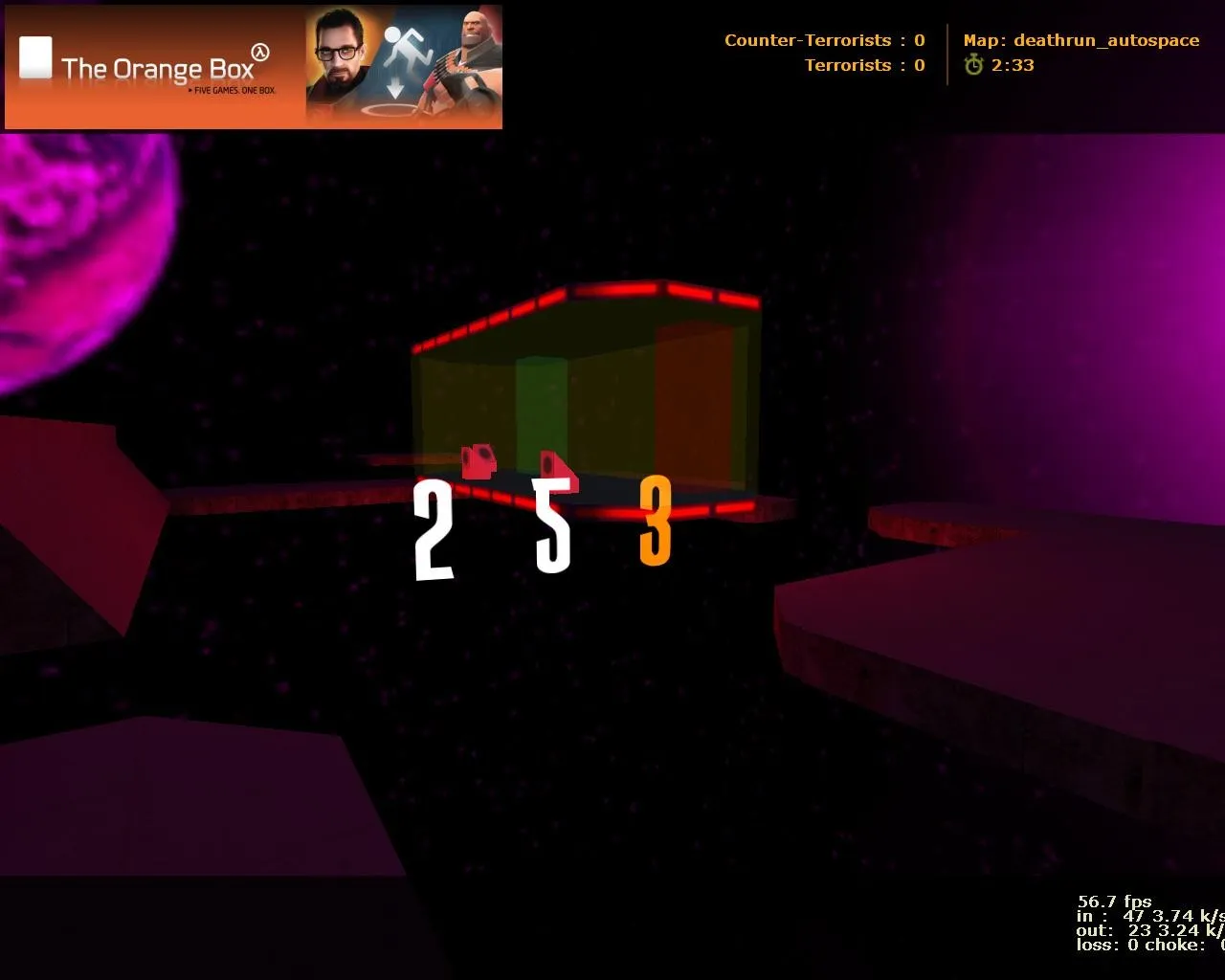 Скачать deathrun_autospace_beta1 для CS 1.6: карта deathrun, точки, боты (.nav), оптимизация wpoly/epoly - Скриншот