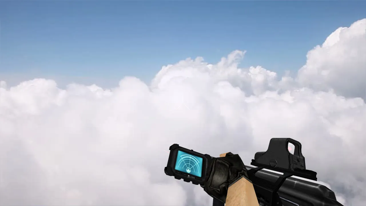 Скачать Модель AK-47 Modern Soldier для CS 1.6 - Оптимизированные детали - Скриншот