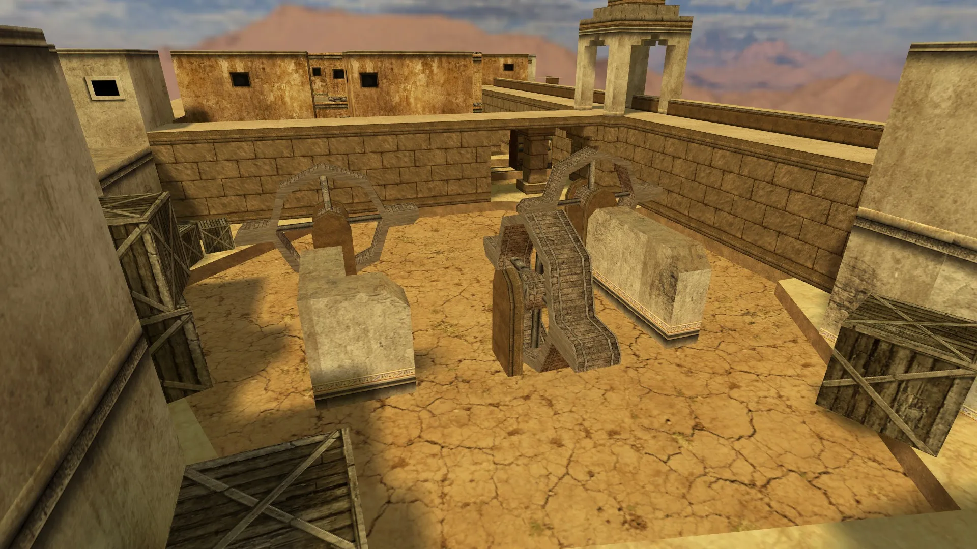 Скачать deathrun_metropolis_beta1 для CS 1.6 — карта deathrun, точки, .nav, оптимизация и настройка ботов - Скриншот