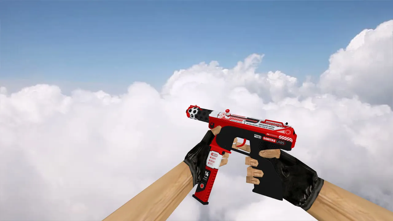 Скачать Модель TEC-9 First Aid для CS 1.6 - Высококачественная модель оружия - Скриншот