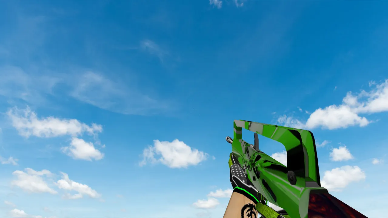 Скачать Green Bump Weapon Pack: пак моделей оружия для CS 1.6 (v_, p_, w_, звуки, анимация осмотра, текстуры) - Скриншот