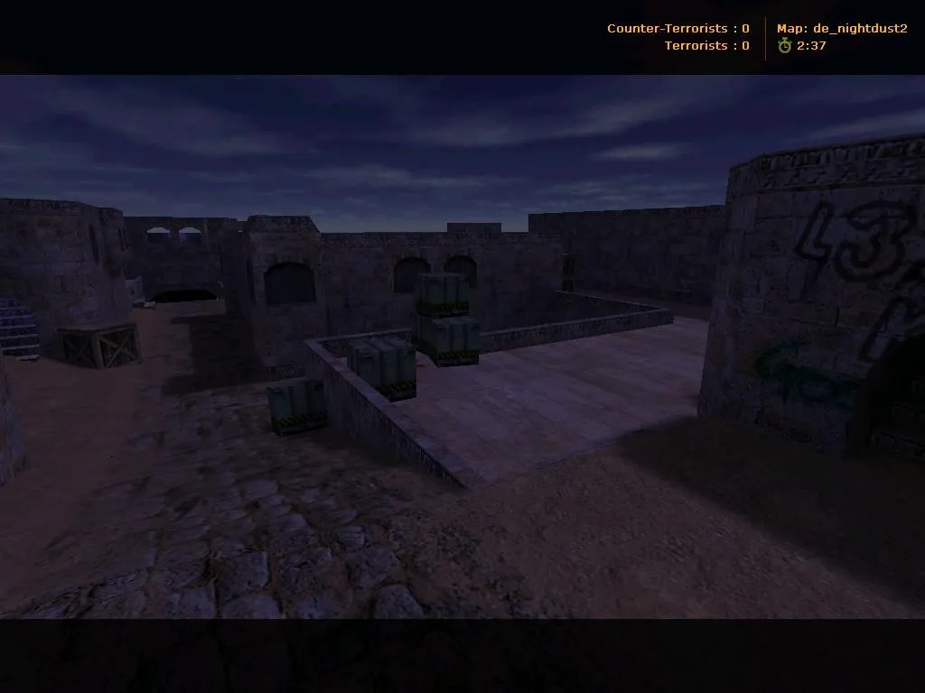 Скачать Карта de_nightdust2 для CS 1.6 - Технические детали и тактика - Скриншот