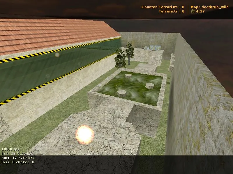 Скачать deathrun_wild для CS 1.6: карта deathrun, точки, маршруты, боты и оптимизация - Скриншот