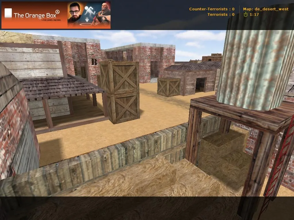 Скачать Карта de_desert_west для CS 1.6: точки, тактика, .nav и оптимизация wpoly/epoly - Скриншот