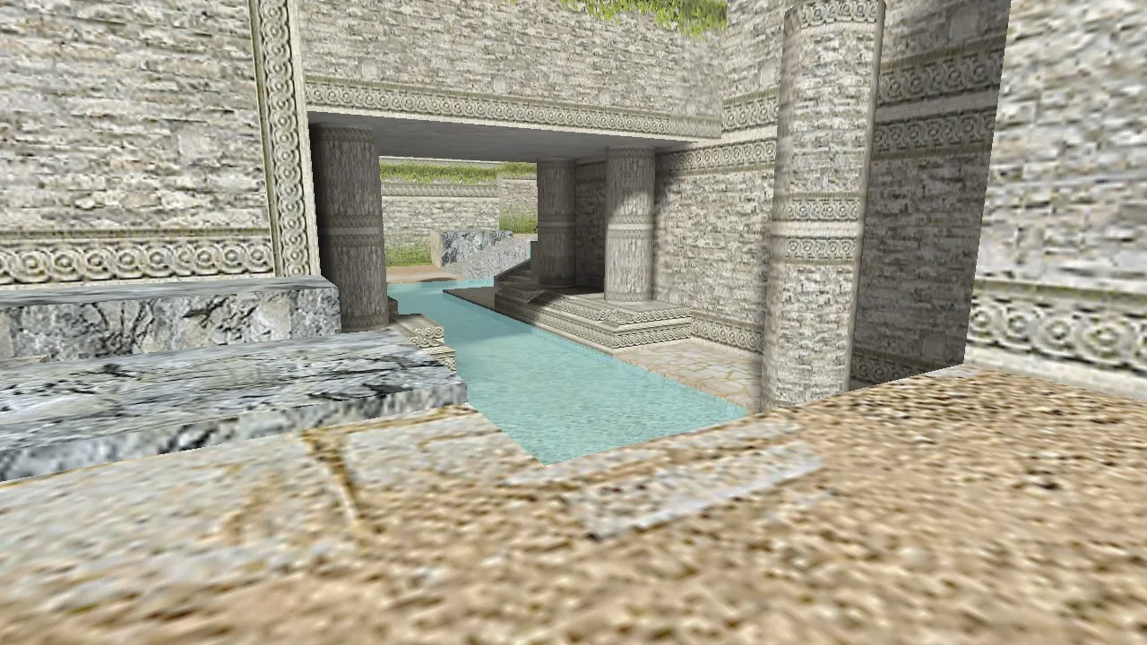 de_aztec_ruins — DE карта для CS 1.6: точки, боты (.nav), оптимизация wpoly/epoly, баланс сторон — скриншот 6