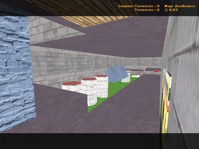 deathrun_canalization для CS 1.6: карта Deathrun, точки за Т/КТ, .nav для ботов и оптимизация — скриншот 2