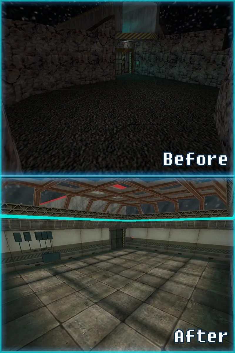 deathrun_laserspace для CS 1.6: лазерный deathrun, точки, тактика, .nav и оптимизация — скриншот 1