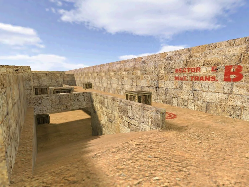 Карта de_quickdust для Counter-Strike 1.6: тактика и детали — скриншот 4