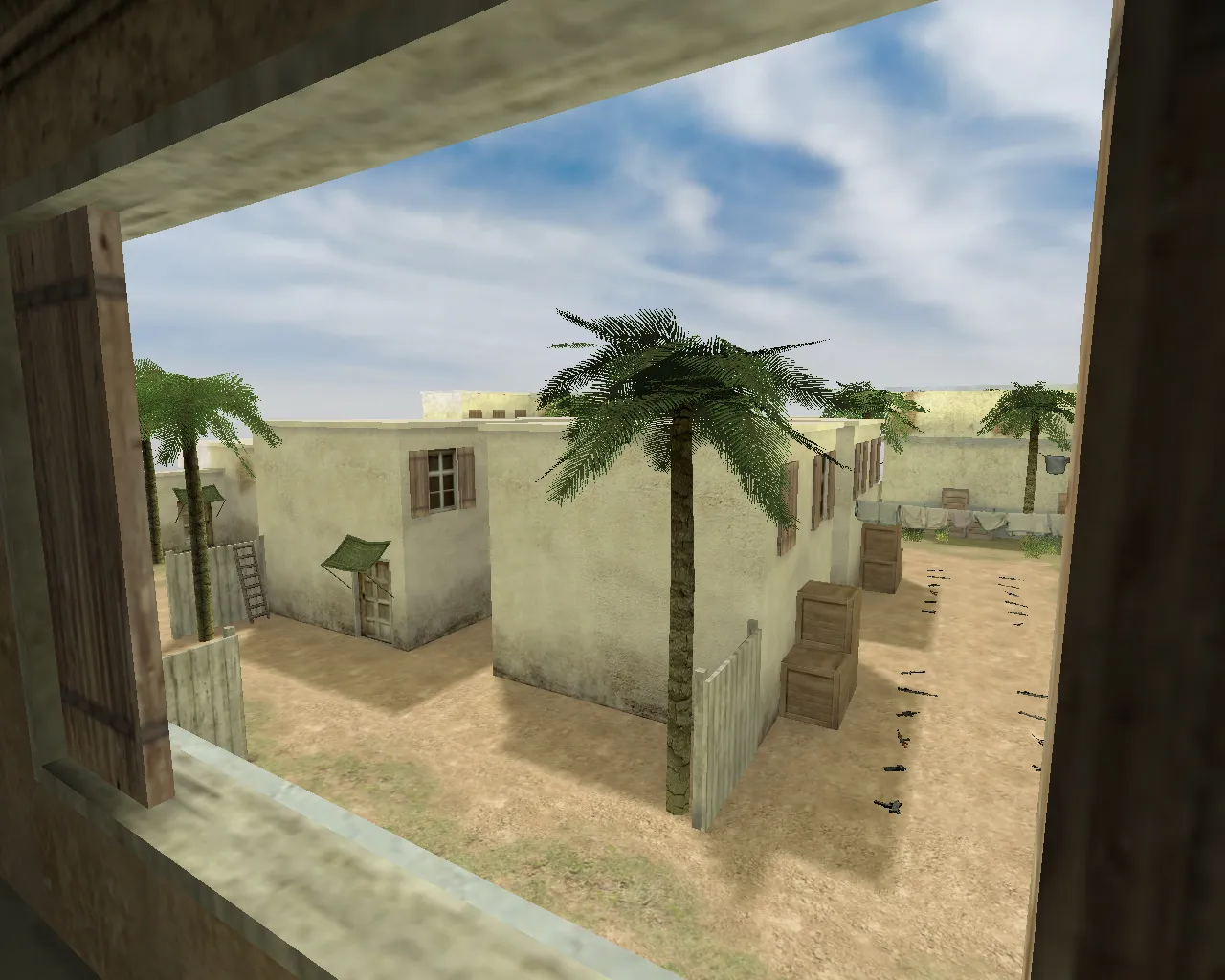 Скачать Карта fy_tuscan для CS 1.6: быстрый раунд, баланс сторон, точки под респаун и контроль проходов - Скриншот