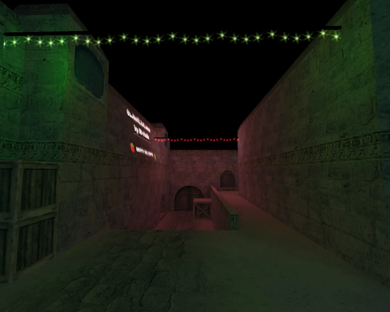 Скачать de_dust2_2x2_xmas для CS 1.6: планировка, точки, .nav и оптимизация wpoly/epoly - Скриншот