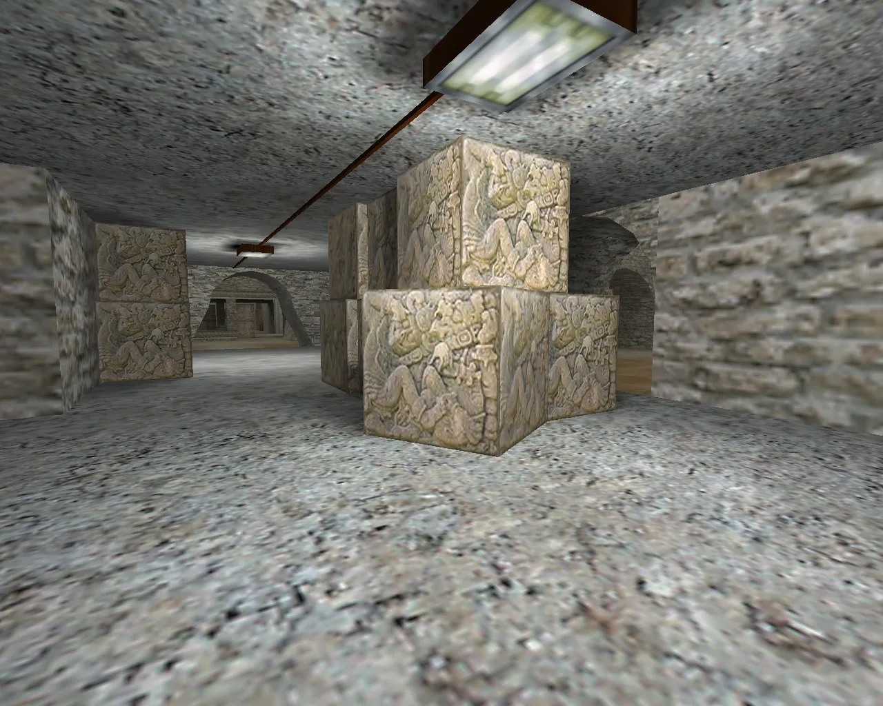 de_aztec_fal для CS 1.6: баланс сторон, точки, .nav, оптимизация wpoly/epoly и настройка ботов — скриншот 6