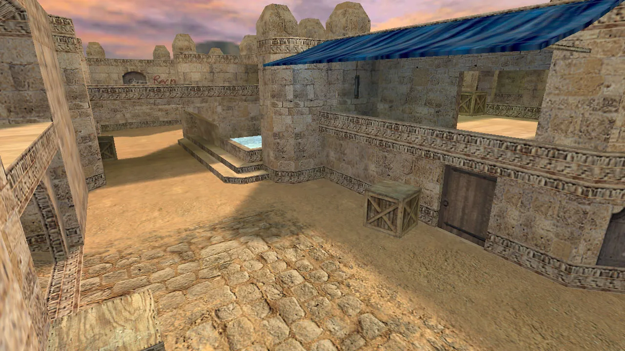 Карта de_baxdust для CS 1.6: тактика за Т и КТ, точки контроля, .nav и оптимизация wpoly/epoly — скриншот 8