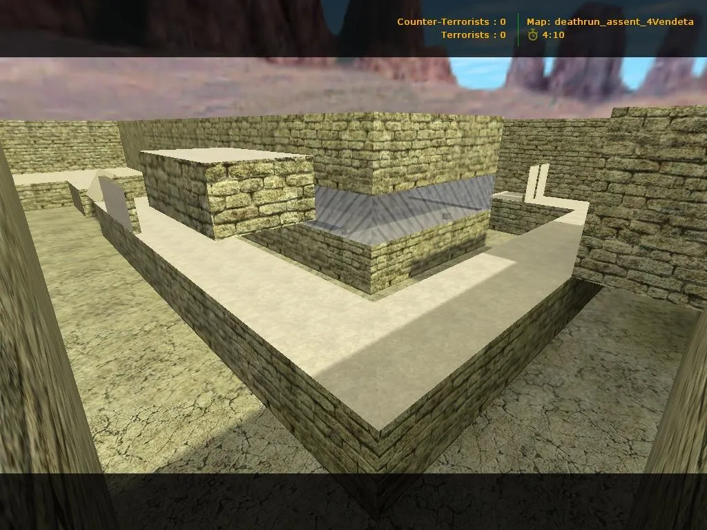 Скачать Карта deathrun_assent_4vendeta для CS 1.6: баланс сторон, точки, .nav и оптимизация - Скриншот