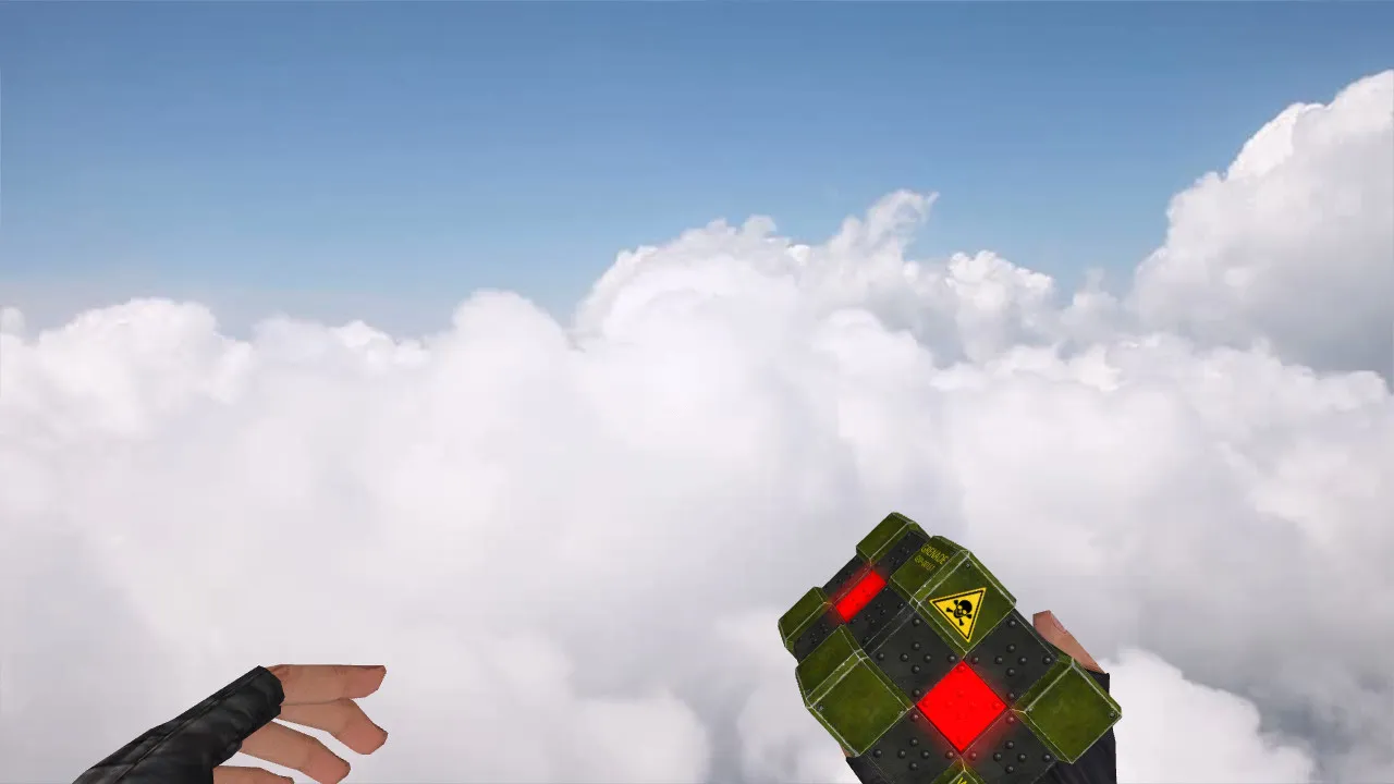 Скачать CS 1.6 модель гранаты CSO Voxel Grenade: v_, p_, w_ модели, звуки, анимация осмотра, текстуры - Скриншот