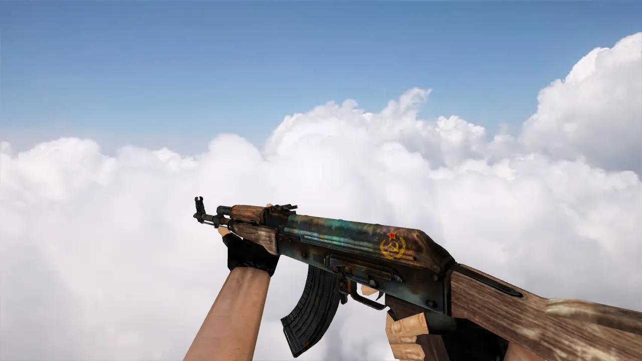 Скачать Модель v_ak47 Soviet Rust для CS 1.6: p_ и w_ версии, звуки, анимация осмотра и качество текстур - Скриншот