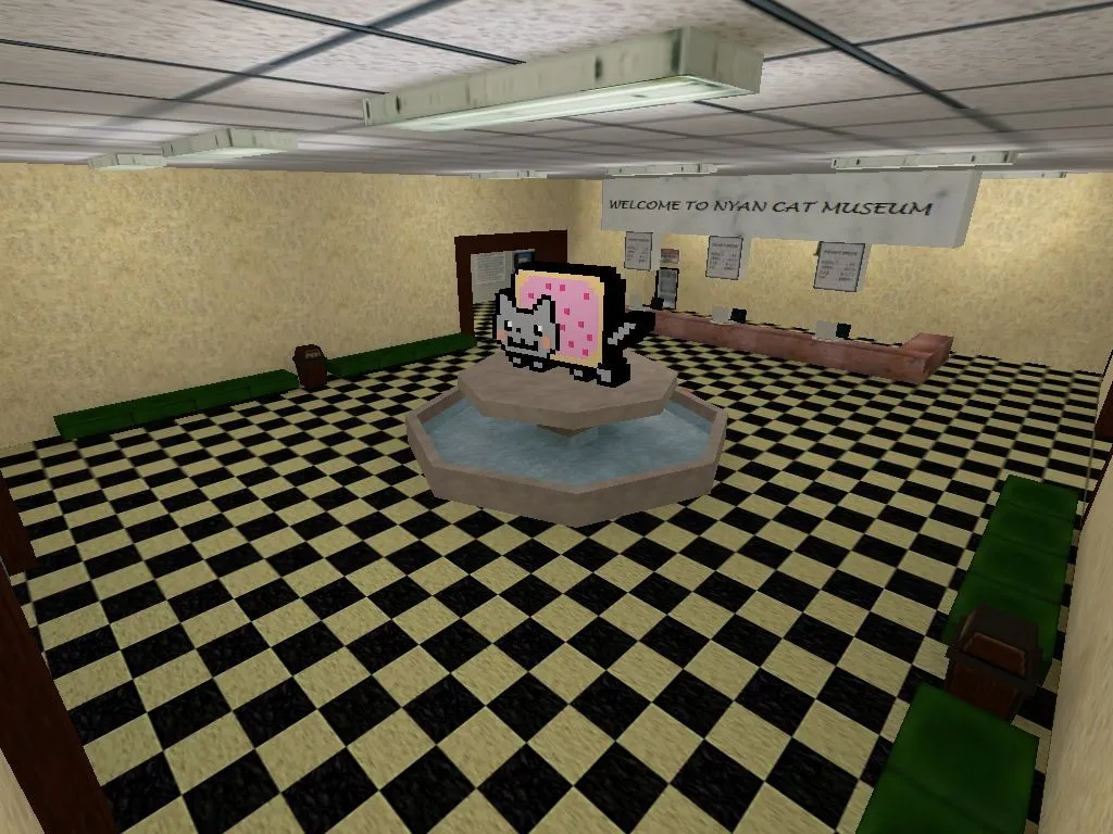 Скачать Карта «de_nyancatmuseum» для CS 1.6 - Тактические особенности и обзор - Скриншот