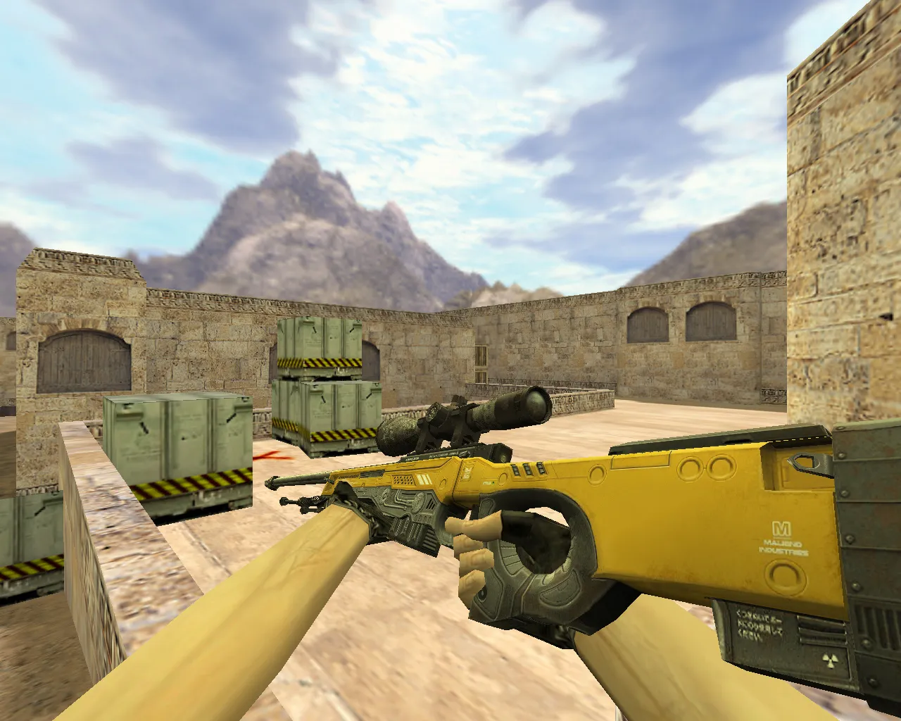 Скачать Модель AWP Уничтожитель Желтый для CS 1.6 - Скачать и Установить - Скриншот