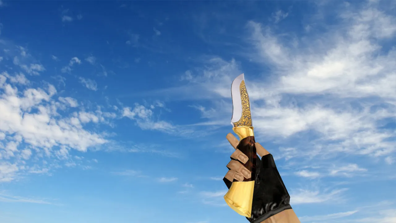 Модель «Winner Dagger» для CS 1.6: v_ и p_ модели, звуки, анимация осмотра, текстуры и настройка — скриншот 1