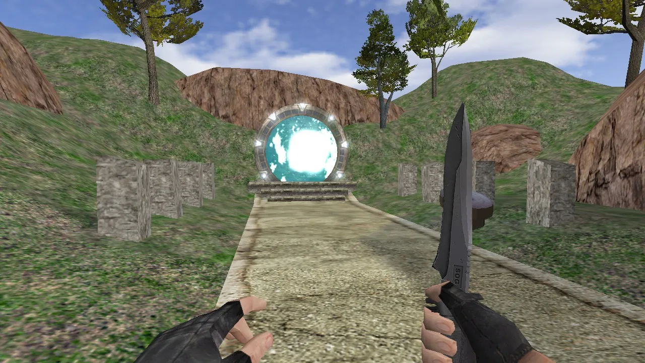Скачать Карта de_stargate_atlantis для CS 1.6 - Тактическое сражение в мире Атлантиды - Скриншот