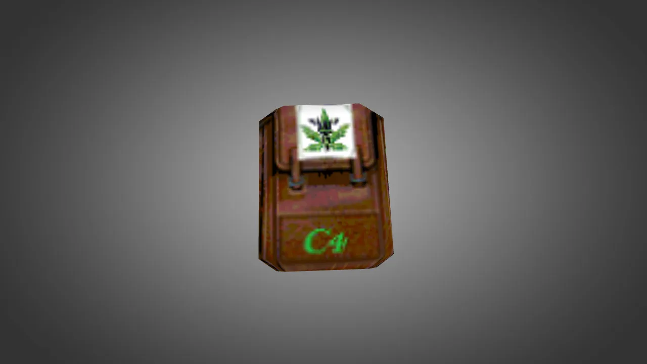 Скачать Модель «Marijuana Backpack» v_ модели для CS 1.6: p_ и w_ файлы, звуки, анимация осмотра, текстуры - Скриншот